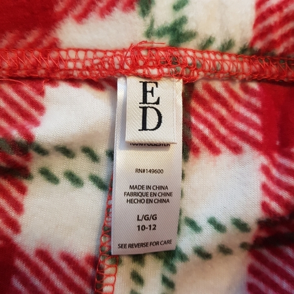 Ellen Degeneres girls winter pajama set 10/12 - Picture 4 of 7